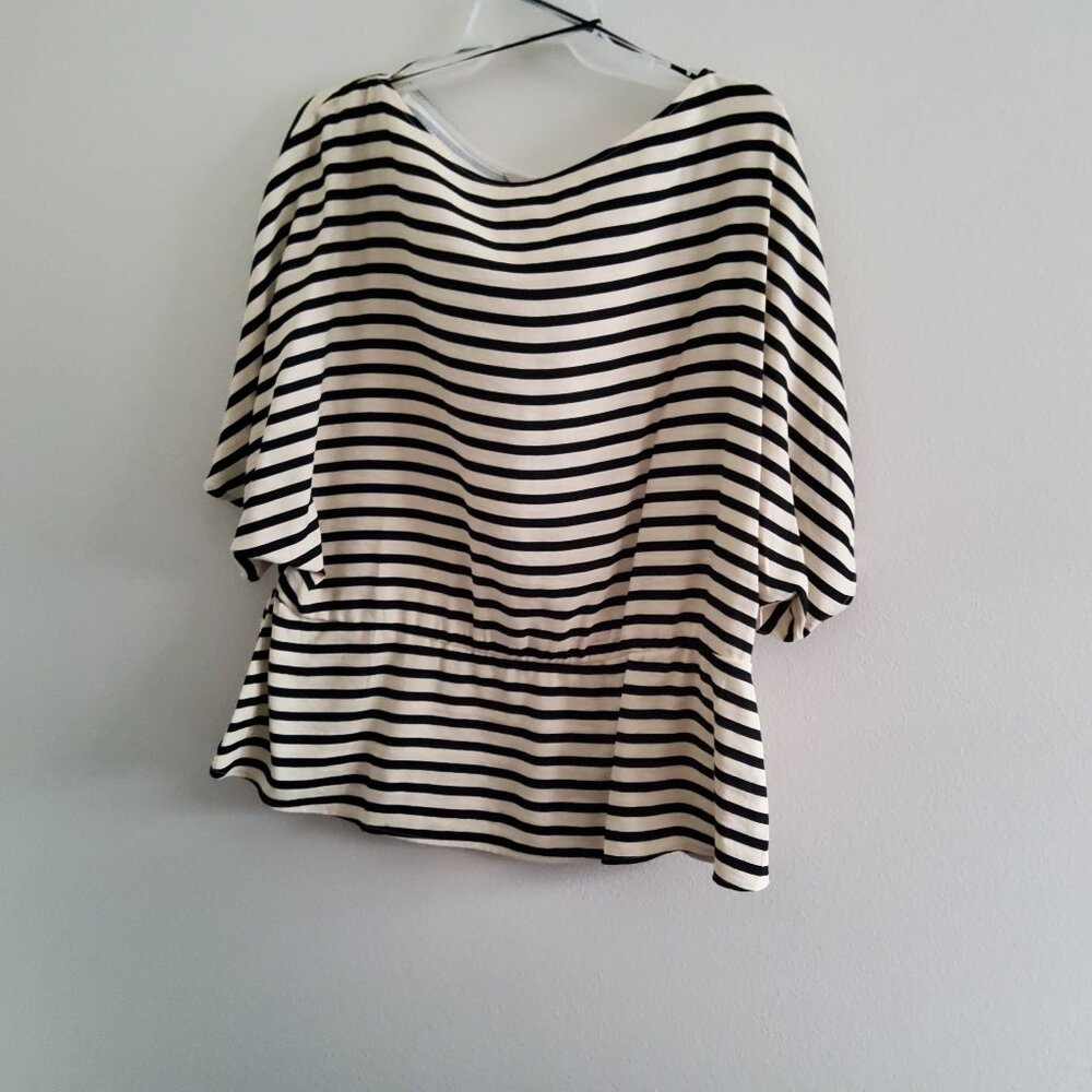 Nautical H&M Peplum stripped top size XL